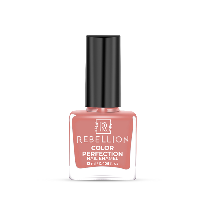 Rebellion salmon pink nail enamel