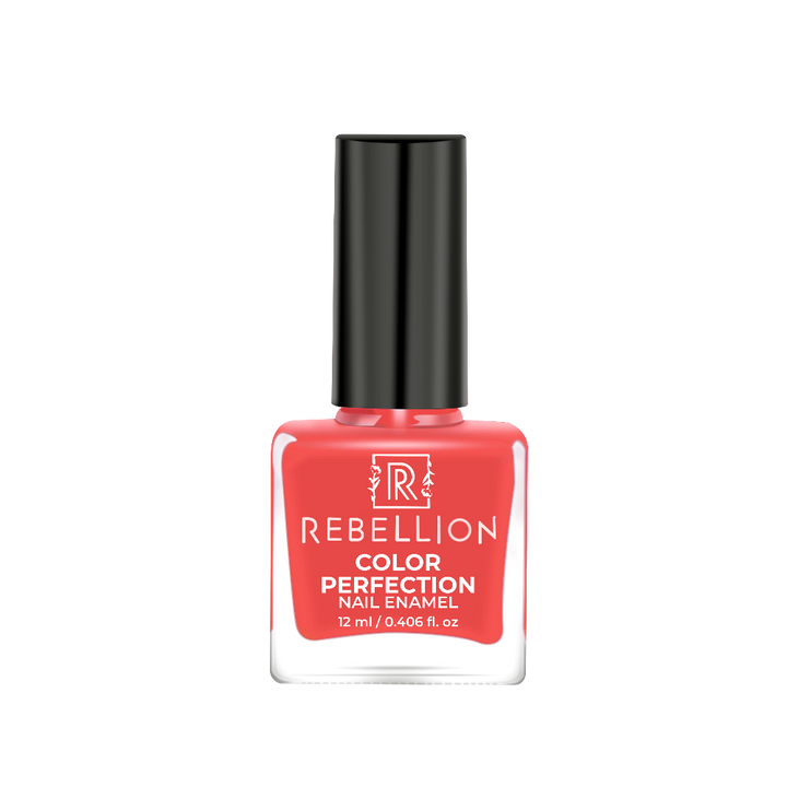 Rebellion coral peach nail enamel