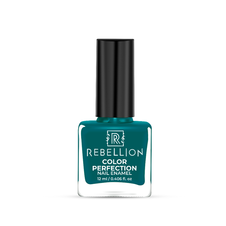 Rebellion teal green nail enamel