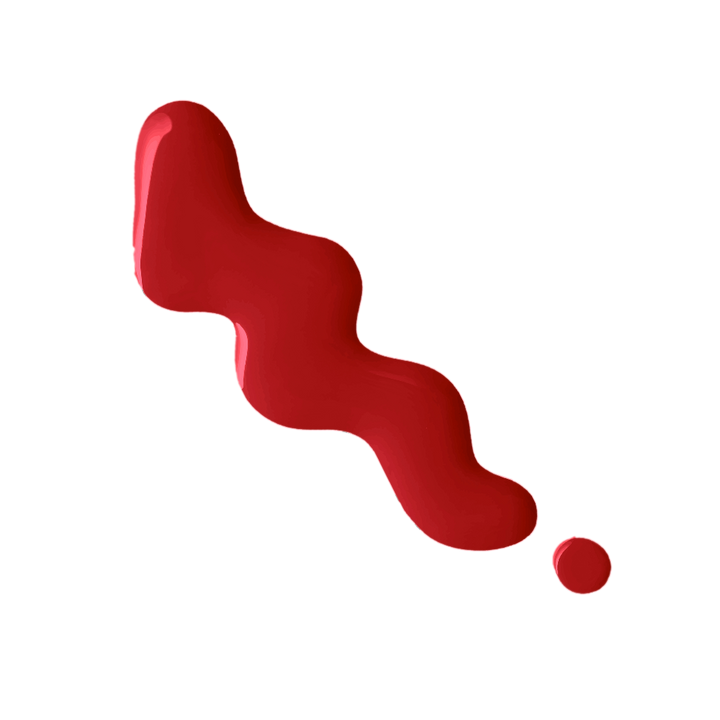 Rebellion hot red nail enamel swatch