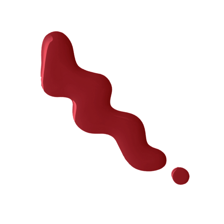 Rebellion scarlet red nail enamel swatch