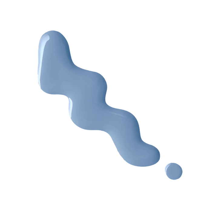 Rebellion sky blue nail enamel swatch