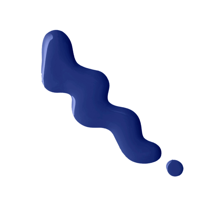 Rebellion blue nail enamel swatch