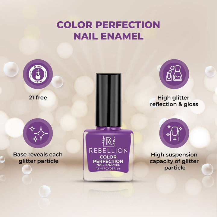 Rebellion mauve nail enamel key benefits