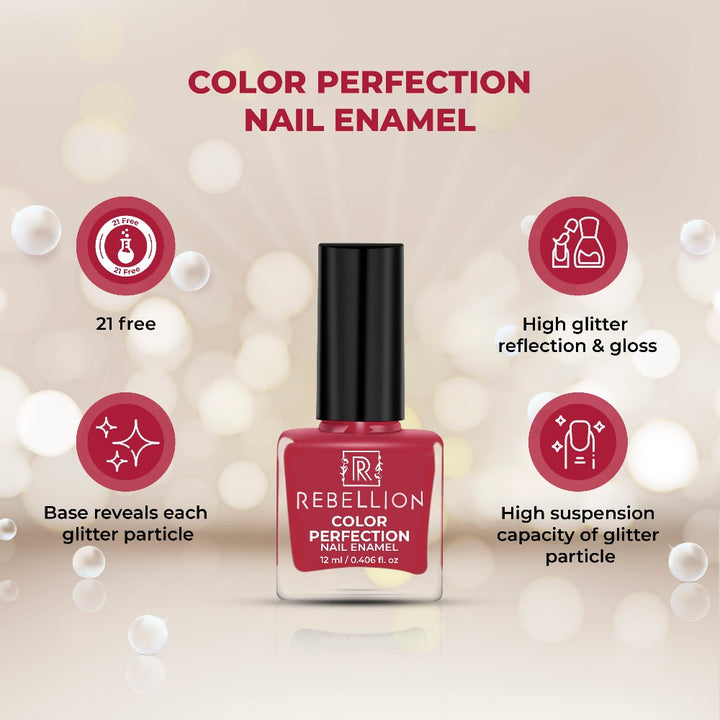 Rebellion old rose pink nail enamel key benefits