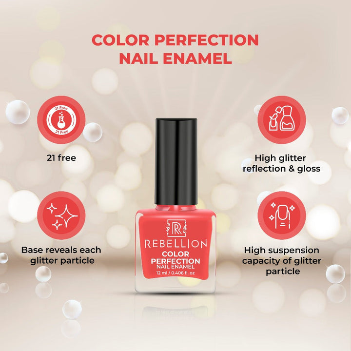 Rebellion coral peach nail enamel key benefits