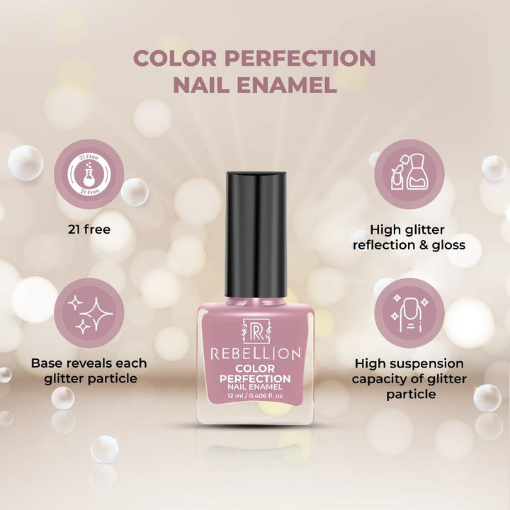 Rebellion mauve pink nail enamel key benefits