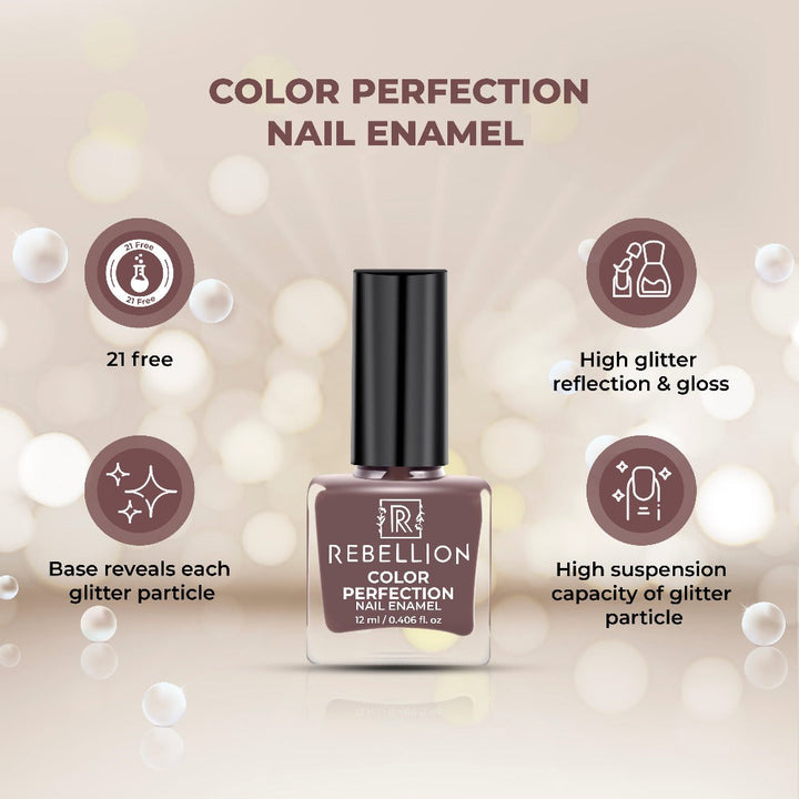 Rebellion coffee brown nail enamel key benefits