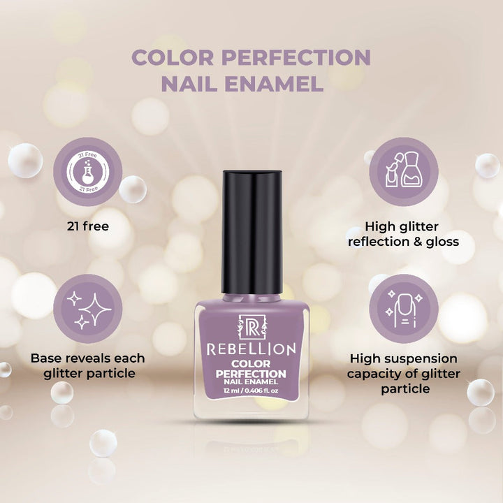 Rebellion dusky mauve nail enamel key benefits