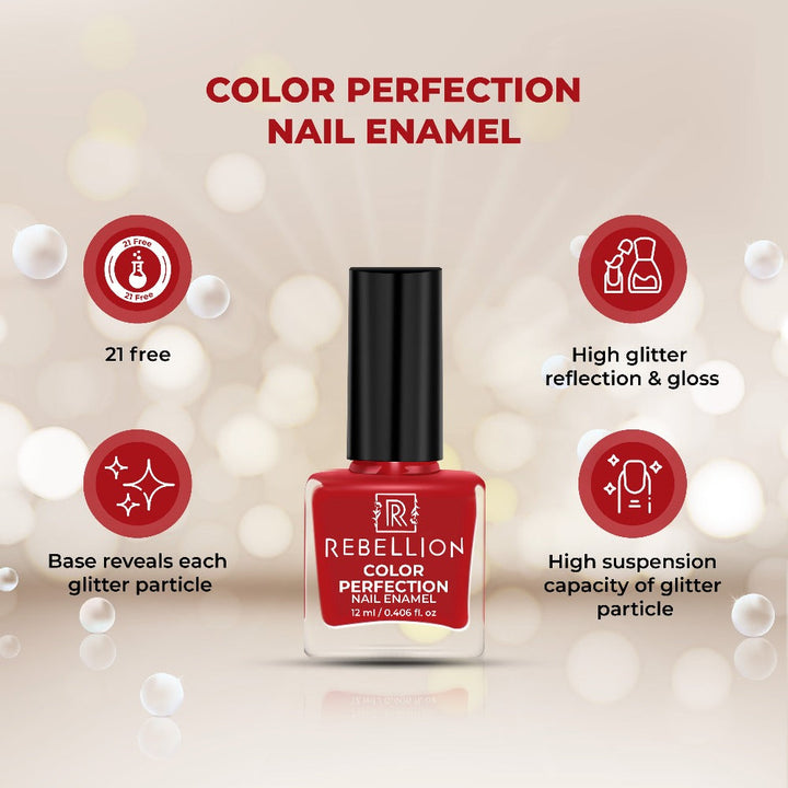 Rebellion scarlet red nail enamel key benefits