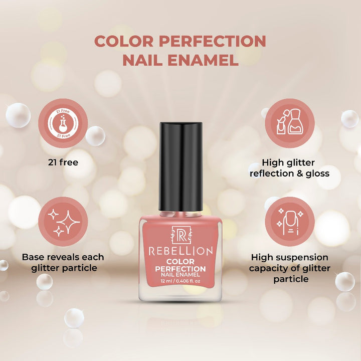 Rebellion salmon pink nail enamel key benefits