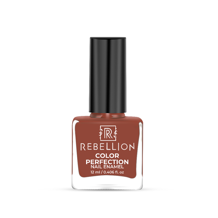 Rebellion mocha brown nail enamel