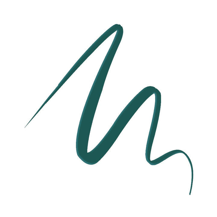 Rebellion mastro green matte eyeliner swatch