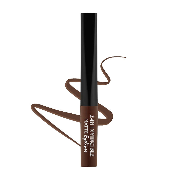 Rebellion aesthetic brown matte eyeliner with swatch