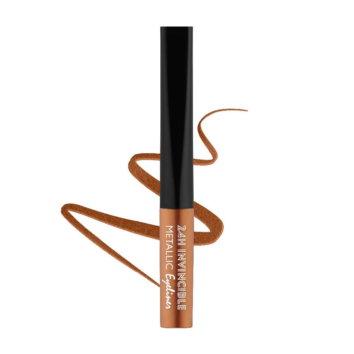 Rebellion elegant bronze metallic eyeliner with swatch