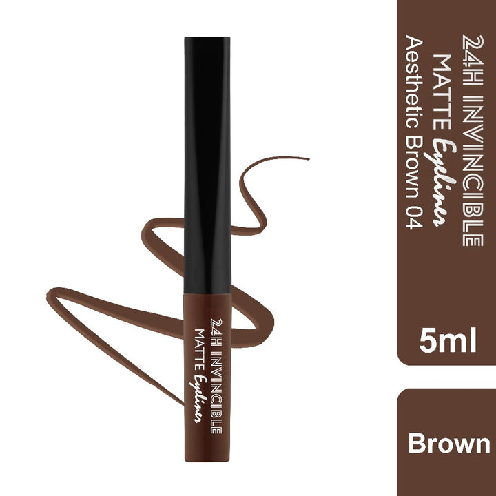Rebellion aesthetic brown matte eyeliner with swatch