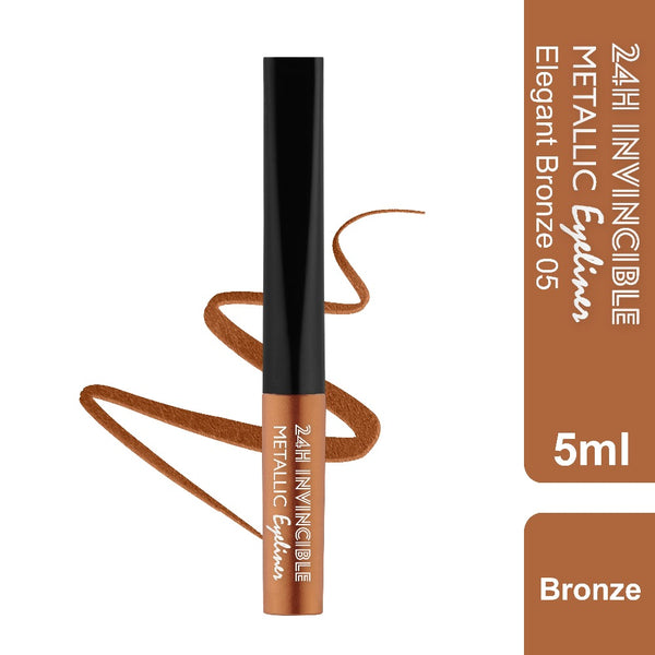 Rebellion elegant bronze metallic eyeliner with swatch and name