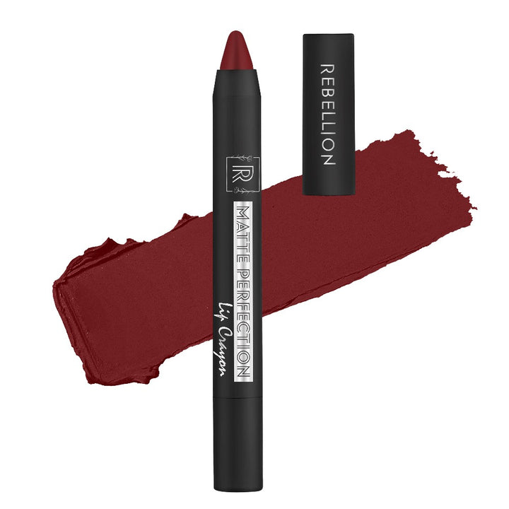 rebellion decisive gal lip crayon with swatch