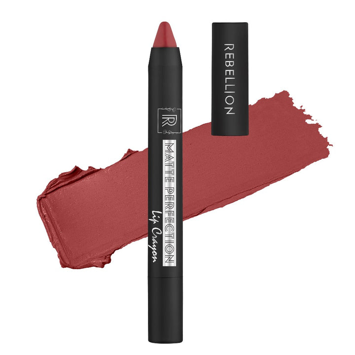 rebellion generous pink lip crayon with swatch