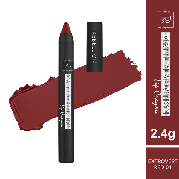 Rebellion Matte Perfection Lip Crayon - Buy 1 Get 1 Free
