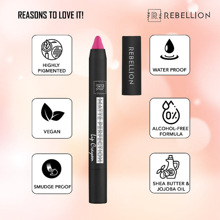 rebellion adorable pink lip crayon key points