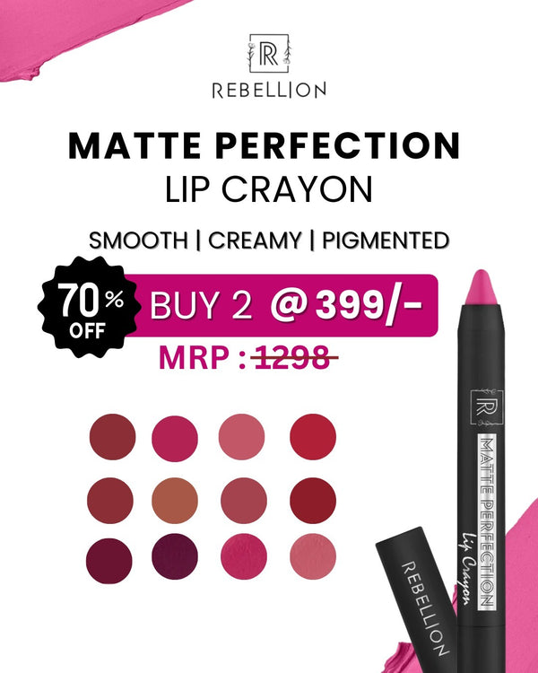2 Rebellion Matte Perfection Lip Crayon