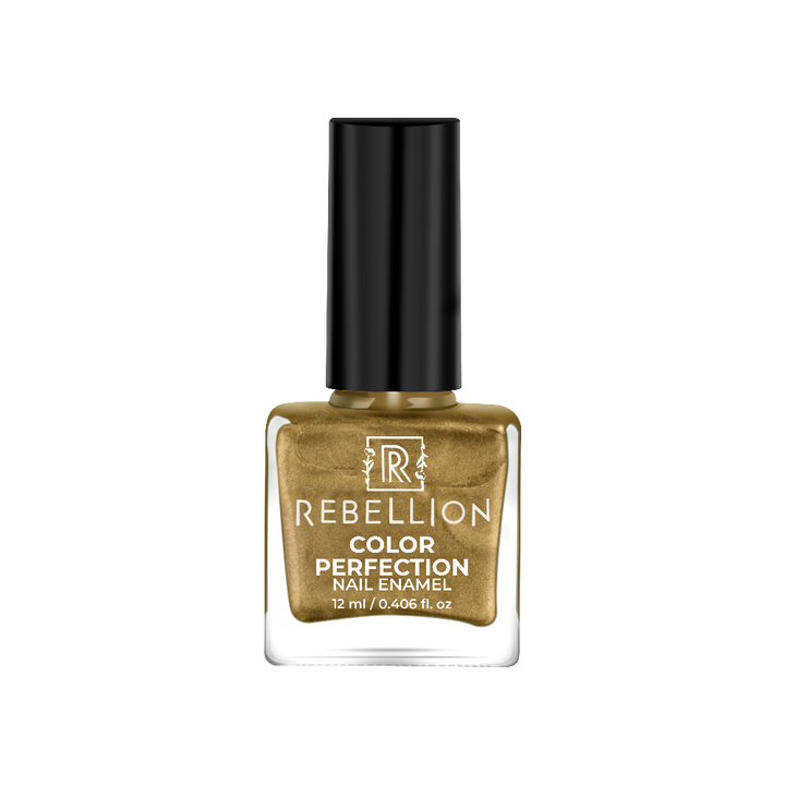 Rebellion metallic gold nail enamel