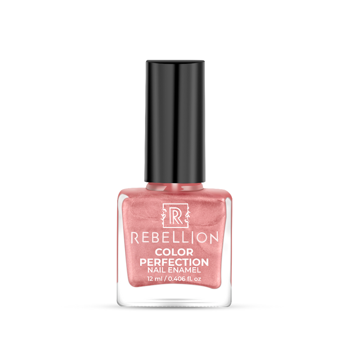 Rebellion pearl peach nail enamel