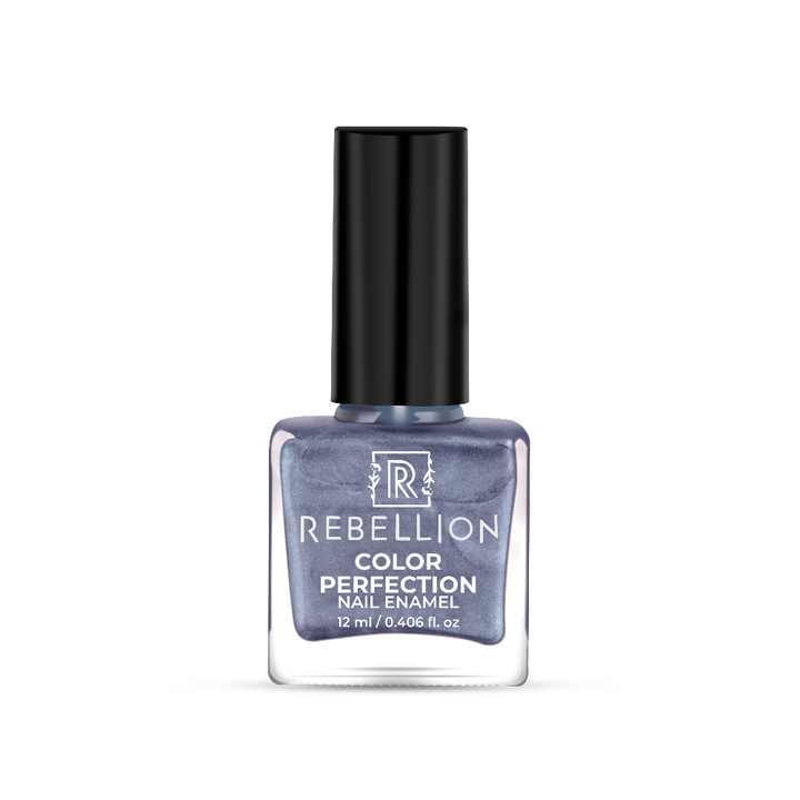 Rebellion metallic blue nail enamel
