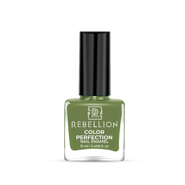 Rebellion green nail enamel