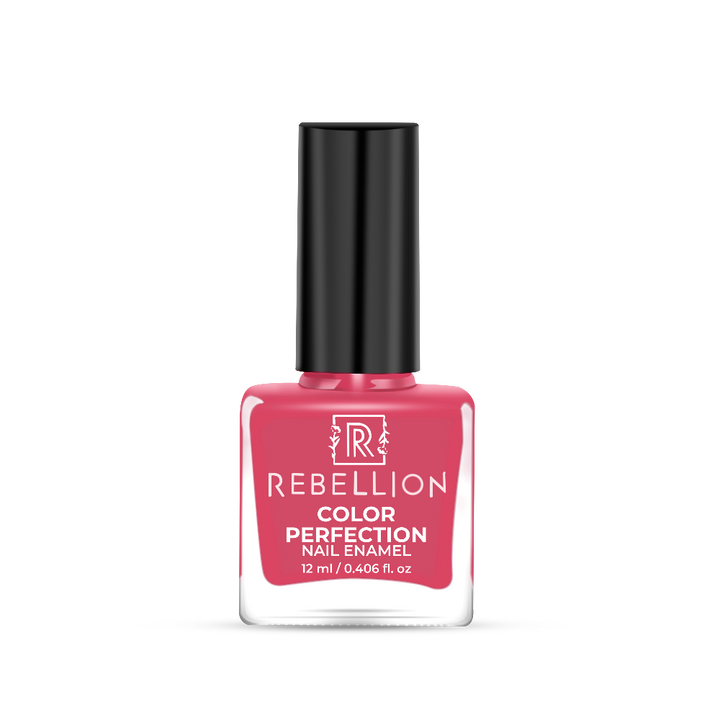 Rebellion coral pink nail enamel