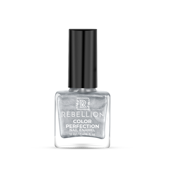 Rebellion Metallic Silver Nail Enamel