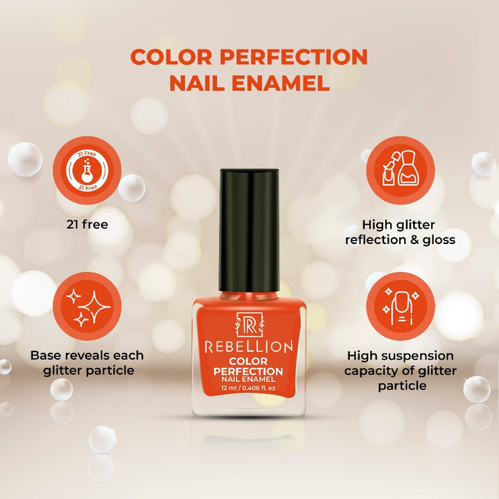 Rebellion orange nail enamel key benefits