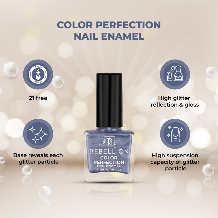 Rebellion metallic blue nail enamel key benefits