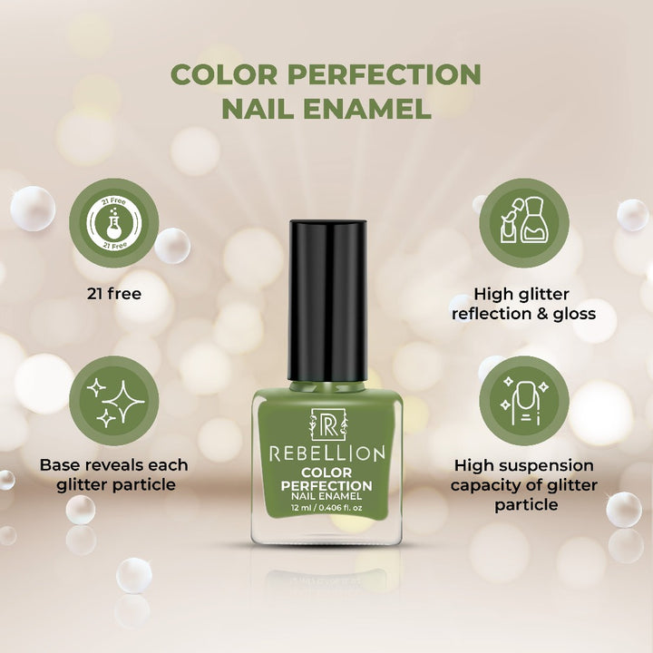 Rebellion green nail enamel key benefits