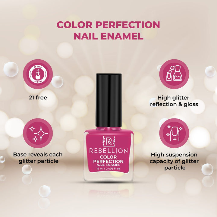 Rebellion rouge pink nail enamel key benefits