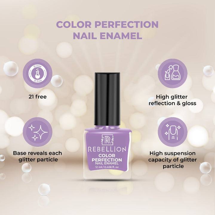 Rebellion light violet nail enamel key benefits
