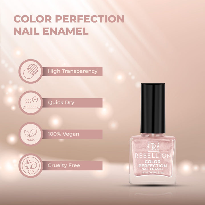 Rebellion light peach nail enamel features and characteristics