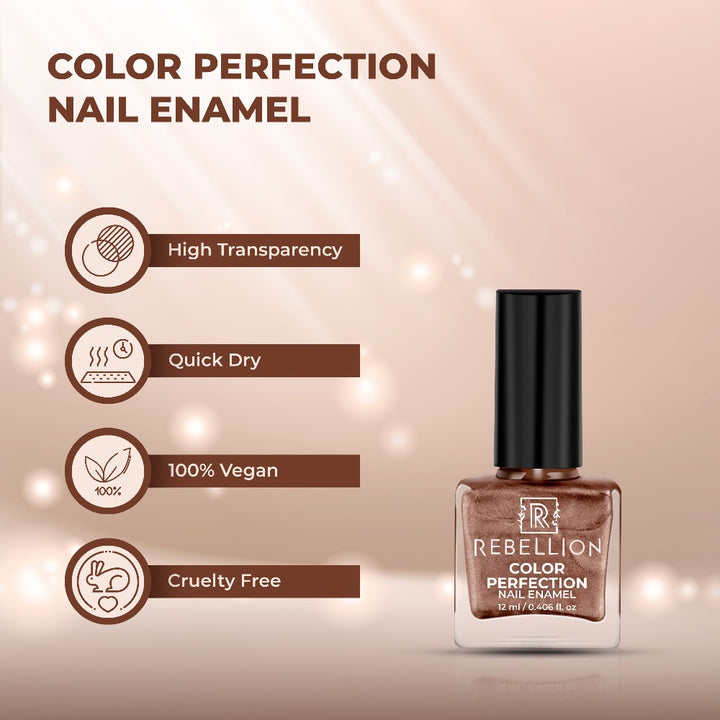 Rebellion copper nail enamel features and characteristics